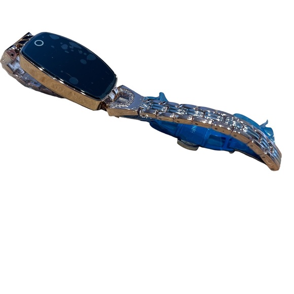 Stauer Smart Watch Ladies Slim Rose Gold Finish Linked Bracelet NWT - Picture 9 of 11